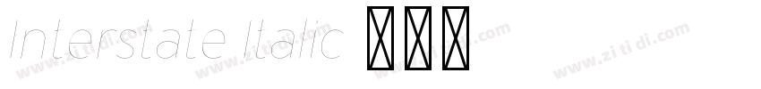 Interstate Italic字体转换
